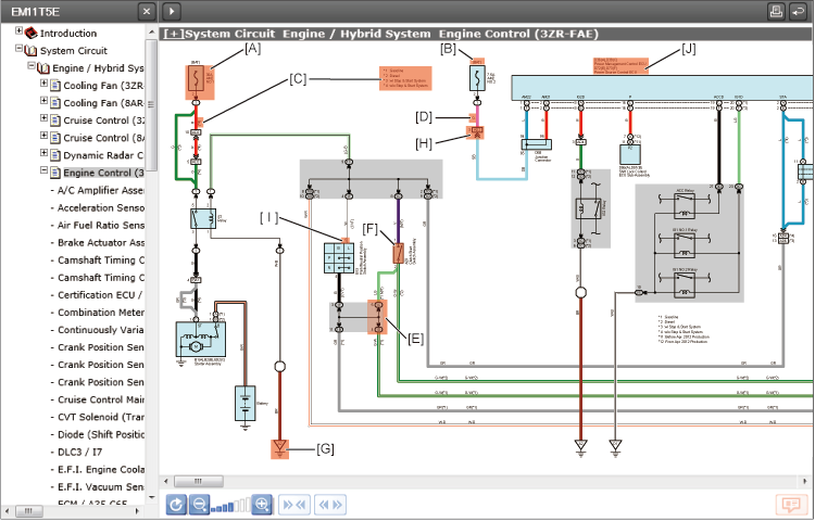 Ewd Viewer, Toyota Wiring Diagram Color Codes